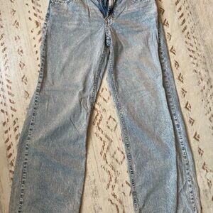 🍒 Simple Society Y2K Baggy Jeans - Light Wash with Cherry & Bow Graphic 🍒 5/27